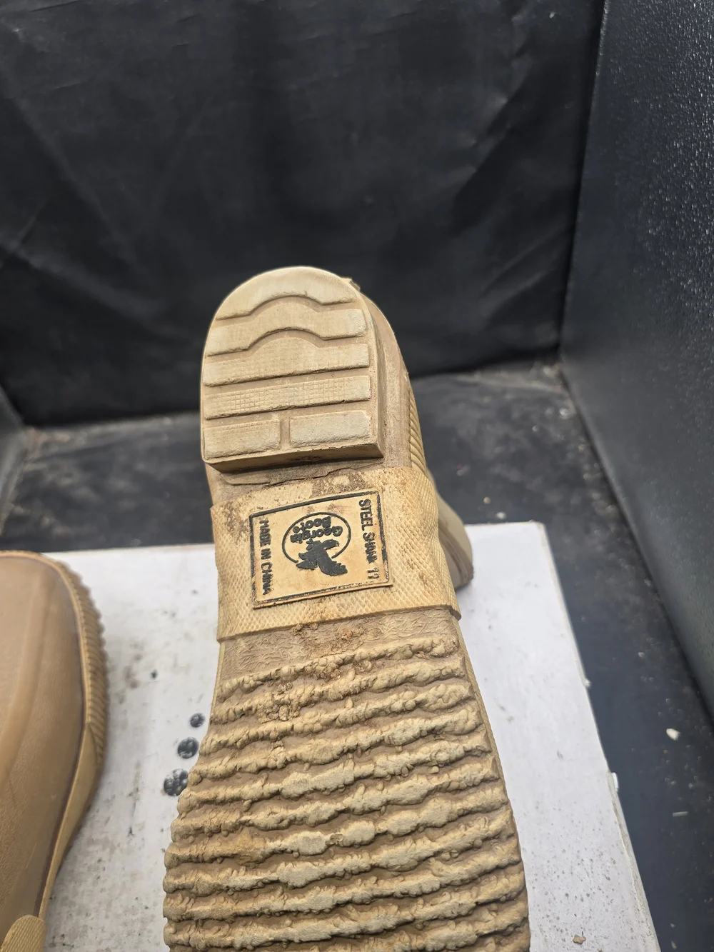 Georgia Boot Tan Waterproof Pull-On Rain & Snow Boots